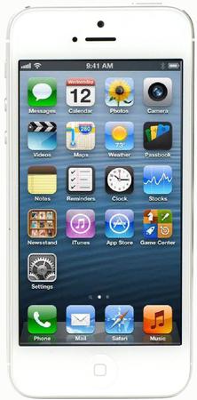 Смартфон Apple iPhone 5 64Gb White & Silver - Александровск